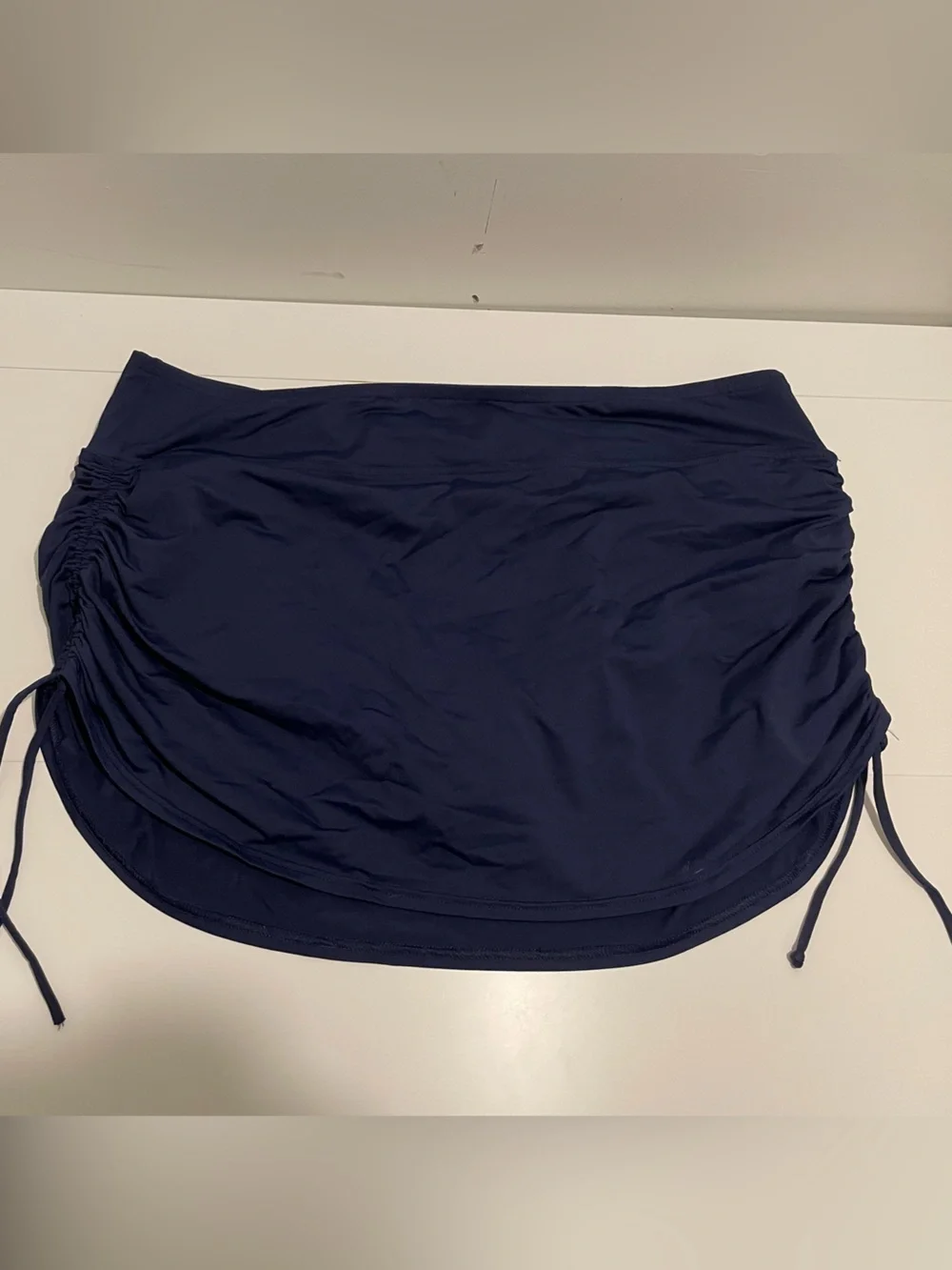 Lands' End Brand Women's size 20W Navy Blue Swim Bottoms Cinched Swim skirt